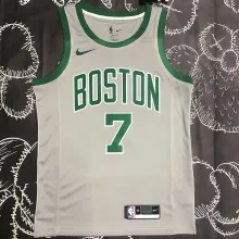 Celtics BROWN #7 Grey  NBA Jerseys
