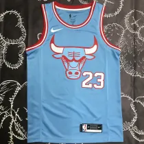 Bulls JORDAN  #23 Blue NBA Jerseys