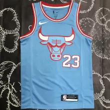 Bulls JORDAN  #23 Blue NBA Jerseys