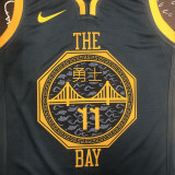 Warriors THOMPSON #11 Black  NBA Jerseys