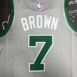 Celtics BROWN #7 Grey  NBA Jerseys