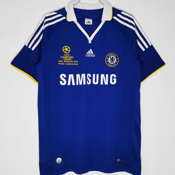 2008/09 CFC UCL FINAL MOSCOW Blue Retro Soccer Jersey