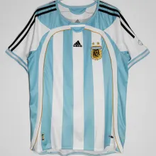 2006 Argentina Home Retro Soccer Jersey