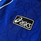 1998 Japan Home Blue Retro Long Sleeve Retro Jersey