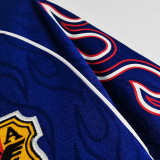 1998 Japan Home Blue Retro Long Sleeve Retro Jersey