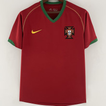 2006 Portugal Home Retro Soccer Jersey