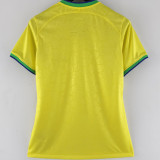 2022/23 Brazil Home Yellow Women Soccer Jersey