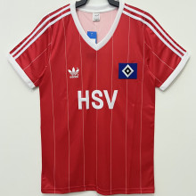 1983/84 Hamburger Away Red Retro Jersey