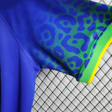 2022/23 Brazil Away 1:1 Quality Blue Fans Soccer Jersey
