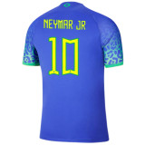 2022/23 Brazil Away 1:1 Quality Blue Fans Soccer Jersey