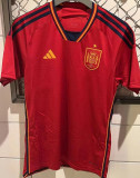 2022/23 Spain 1:1 Quality Home Red Fans Soccer Jersey
