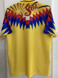 1995 Club America Home Yellow Retro Soccer Jersey