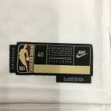Lakers JAMES #6 White Retro NBA Jerseys