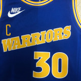 Warriors CURRY #30 Blue Retro NBA Jerseys