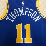 Warriors THOMPSON #11 Blue Retro NBA Jerseys