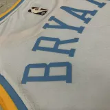 Lakers BRYANT #8 White Retro NBA Jerseys