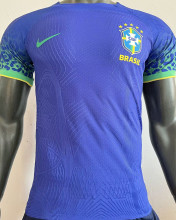 2022/23 Brazil Away Blue Player Version Jersey