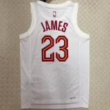 Cleveland JAMES #23 White NBA Jerseys