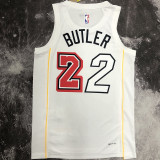 Miami Heat  BUTLER #22 White City Edition NBA Jerseys