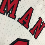 1997/98 Bulls RODMAN #91 White Retro NBA Jerseys 热压