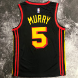 Hawks MURRY #5 Black NBA Jerseys