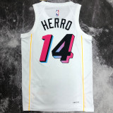 Miami Heat HERRO #14 White NBA Jerseys