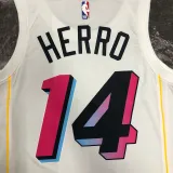 Miami Heat HERRO #14 White NBA Jerseys