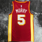 Hawks MURRY #5 Red NBA Jerseys