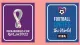 FIFA WORLD CUP QATAR 2022 Purple And Blue Rubber Patch (You can buy it alone OR tell us which jersey to print it on. )  世界杯紫+蓝 胶章