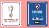 + World Cup 2022 Blue+White Rubber Badge