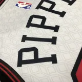 Bulls PIPPEN #33 White City Edition NBA Jerseys
