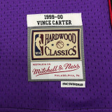 1999/00 Toronto Raptors CARTER #15 Purple Black Retro NBA Jerseys 热压