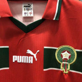 1998 Morocco Red Retro Soccer Jersey