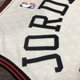 Bulls JORDAN #23 White City Edition NBA Jerseys
