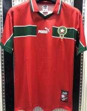 1998 Morocco Red Retro Soccer Jersey