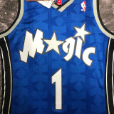 2000/01 Magic MCGRADY #1 Blue Retro NBA Jerseys 热压