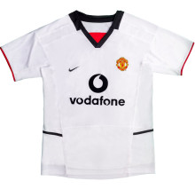 2002/03 M Utd Away White Retro Soccer Jersey