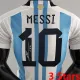MESSI #10 Signature Version Argentina Home Player Version Jersey (3 Stars 3星 1字签名版) ★★