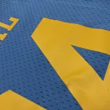 2001/02 Lakers ONEAL #34 Blue Retro NBA Jerseys 热压