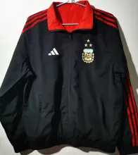 2023 Argentina Red Black Reversible Windbreaker (3 Stars 3星双面 )