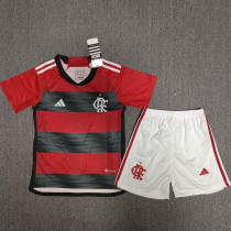 2023/24 Flamengo Home Kids Soccer Jersey
