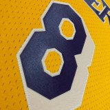 2023 Lakers BRYANT #8 Yellow Retro NBA Jerseys 热压