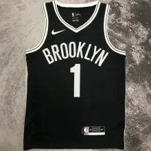 2023 Nets BRIDGES #1 Black NBA Jerseys