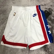 2023 Nets White Retro NBA Pants
