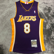 2000/01 Lakers BRYANT #8 purple Retro NBA Jerseys热压