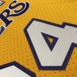 1999/00 Lakers ONEAL #34 Yellow Retro NBA Jerseys 热压