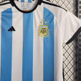 2022/23 Argentina Home Kids Soccer Jersey (3 Stars 3星)