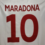 1988/89 Napoli Away White Retro Soccer Jersey
