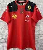 2023 Ferrari F1 Charles Leclerc #16 Red Team T-Shirt 圆领