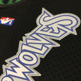 1997/98 Timberwolves GARNETT #21 Black Retro  NBA Jerseys 热压